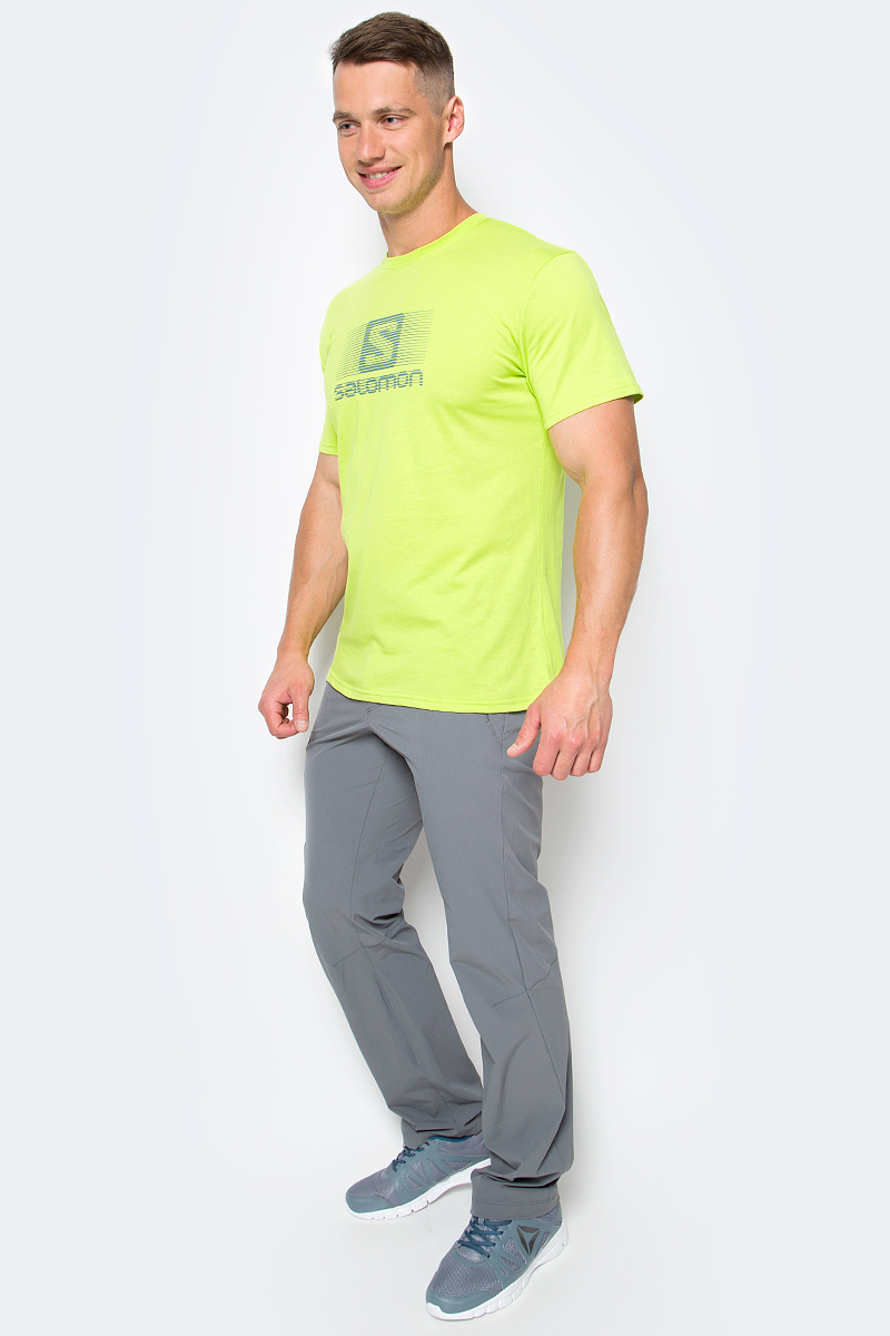 Футболка мужская Salomon Blend Logo SS Tee, цвет: лайм. L39374000. Размер L (52/54)L39374000 Футболка мужская Salomon Blend Logo SS Tee, цвет: лайм. L39374000. Размер L (52/54)L39374000В жаркую или прохладную погоду легкая и удобная футболка Salomon Blend Logo SS Tee с коротким рукавом, изготовленная из дышащих тканей — полиэстера и хлопка, сохранит комфорт весь день напролет. Уникальное покрытие с логотипом демонстрирует вашу приверженность бренду.
