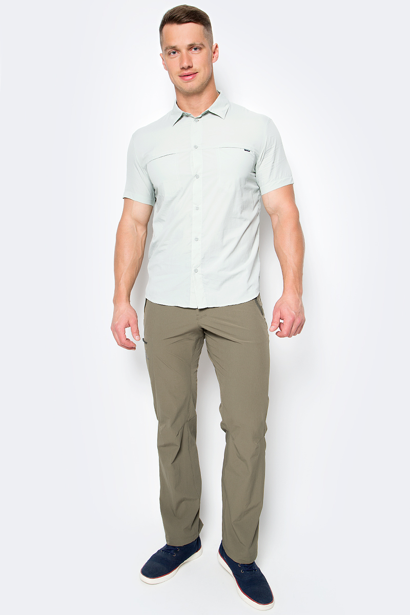 Рубашка мужская Salomon Radiant Ss Shirt M, цвет: светло-серый. L39314800. Размер L (52/54)L39314800 Рубашка мужская Salomon Radiant Ss Shirt M, цвет: светло-серый. L39314800. Размер L (52/54)L39314800Рубашка мужская Salomon выполнена с короткими рукавами и застегивается на пуговицы. Ультралегкий тканный нейлон, защита от УФ-излучения, вентиляция на спине в зоне лопаток и компактность. Эта мягкая и компактно складывающаяся рубашка просто создана для повседневной носки в жарком климате.