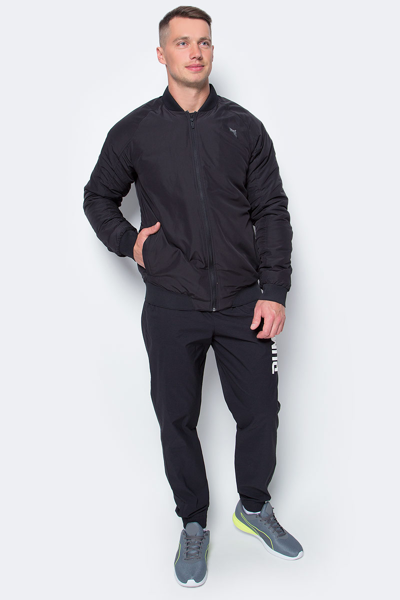 Куртка-бомбер мужская Puma Style Padded, цвет: черный. 83865701. Размер XXL (54)838657_01 Куртка-бомбер мужская Puma Style Padded, цвет: черный. 83865701. Размер XXL (54)838657_01Стильная куртка Style Padded не будет сковывать вас в движениях, вы будете чувствовать себя легко и непринужденно. Модель декорирована логотипом Puma, нанесенным методом глянцевой печати, а также силиконовой эмблемой Puma. Среди других отличительных особенностей модели - прорезные карманы с обтачками, неопреновая отделка манжет и подола, петля для вешалки.