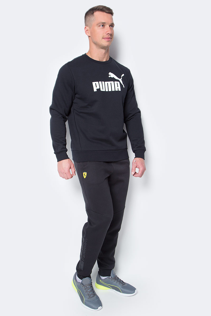 Брюки спортивные мужские Puma Sf Sweat Pants, цвет: черный. 76198702. Размер S (46)761987_02 Брюки спортивные мужские Puma Sf Sweat Pants, цвет: черный. 76198702. Размер S (46)761987_02Модные удобные брюки, которые воплощают скорость и динамичность команды Scuderia Ferrari. Модель декорирована эмблемой Ferrari из термополиуретана и логотипом Puma, нанесенным методом печати высокой плотности. Среди других отличительных особенностей модели следует отметить изображение итальянского флага, нанесенное методом печати высокой плотности и контрастные вставки на горловинах карманов.