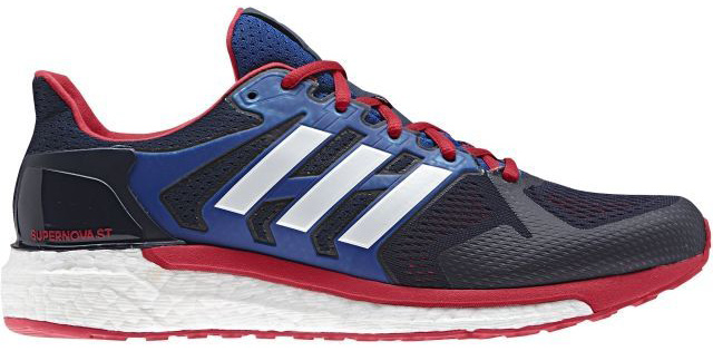 Кроссовки для бега мужские Adidas Supernova St, цвет: синий, красный. CG2702. Размер 11,5 (45)CG2702 Кроссовки для бега мужские Adidas Supernova St, цвет: синий, красный. CG2702. Размер 11,5 (45)CG2702Мужские кроссовки Supernova St от Adidas для эффективных и приятных пробежек по улицам города. Ультрамягкая промежуточная подошва boost возвращает энергию, придавая дополнительный импульс каждому шагу. Облегающий сетчатый верх с поддерживающим каркасом обеспечивает надежную посадку.Тип поддержки стопы: стабильный.Двойная амортизирующая подошва boost для повышенной устойчивости и плавного бега.Легкий, дышащий верх из текстурной сетки плотно облегает стопу, обеспечивая поддержку и удобную посадку.TORSION SYSTEM соединяет носок и пятку, обеспечивая стабильность каждого шага.Литой задник FITCOUNTER обеспечивает естественную посадку и оптимальную плавность движения в области ахиллова сухожилия.Гибкая подошва STRETCHWEB повторяет естественные движения стопы; подметка из резины Continental для максимального сцепления даже с влажной поверхностью.Перепад высоты на промежуточной подошве: 8 мм (пятка: 29,9 мм / носок: 21,9 мм).