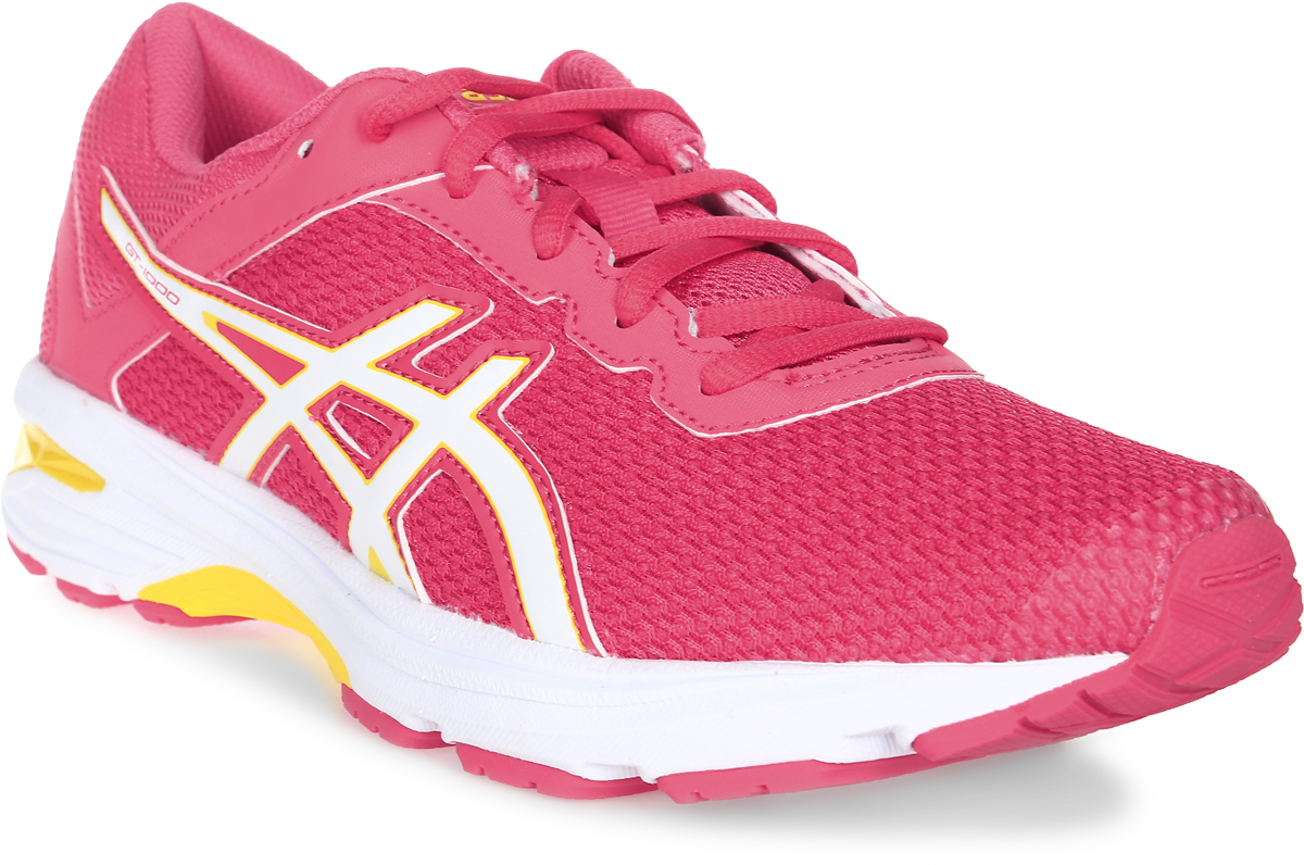 Кроссовки для девочки Asics Gt-1000 6 Gs, цвет: розовый. C740N-1901. Размер 7 (38,5)C740N-1901 Кроссовки для девочки Asics Gt-1000 6 Gs, цвет: розовый. C740N-1901. Размер 7 (38,5)C740N-1901Легкие кроссовки для девочки Asics Gt-1000 6 Gs покорят вашего ребенка своим дизайном и функциональностью! Верх кроссовок выполнен из специальной дышащей сетки, которая обеспечивает оптимальный микроклимат внутри обуви. Промежуточная подошва из EVA и вставки Asics Gel в пяточной области обеспечивают превосходную поддержку и предохраняют ноги ребенка от усталости. В модели предусмотрена съемная стелька для простоты ухода и дополнительной амортизации. Светоотражающие элементы обеспечат безопасность в темное время суток.