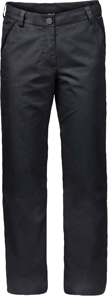 Брюки утепленные женские Jack Wolfskin Arctic Road Pants W, цвет: темно-серый. 1503501-6350. Размер 36 (44/46)1503501-6350 Брюки утепленные женские Jack Wolfskin Arctic Road Pants W, цвет: темно-серый. 1503501-6350. Размер 36 (44/46)1503501-6350Прочные ветро- и водонепроницаемые брюки с теплой подкладкой Jack Wolfskin Arctic Road Pants подойдут для путешествий и для повседневной носки. Модель прямого кроя стандартной посадки на талии имеет застежку-молнию в ширинке и пуговицу на поясе. Имеются шлевки для ремня. Изделие дополнено двумя втачными карманами спереди и двумя прорезными карманами на пуговицах сзади. Чтобы оценить по достоинству брюки Arctic Road Pants, совсем не обязательно ехать в Арктику. Они отлично согреют вас и на прогулке по зимнему парку. Брюки сшиты из прочной проверенной временем ткани Function 65 - практичного гибридного материала из смеси органического хлопка и прочных синтетических волокон. Ткань эффективно защищает от ветра, а кратковременные ливни ей совсем не помеха. А мягкая теплая подкладка из микрофибры не позволит вам замерзнуть. Два кармана на бедрах и два задних кармана смогут вместить деньги, ключи и другие важные вещи, которые лучше держать под рукой.