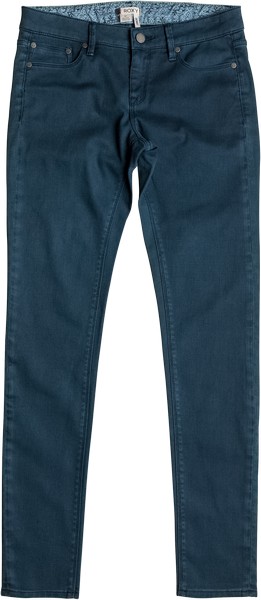 Брюки женские Roxy, цвет: темно-синий. ERJDP03158-BYF0. Размер 30 (46)ERJDP03158-BYF0 Брюки женские Roxy, цвет: темно-синий. ERJDP03158-BYF0. Размер 30 (46)ERJDP03158-BYF0Женские брюки Roxy изготовлены из хлопка с добавлением эластана. Брюки застегиваются в поясе на пуговицу и имеют ширинку. Пояс дополнен шлевками. Спереди расположены два втачных кармана, сзади - два прорезных кармана с клапанами.