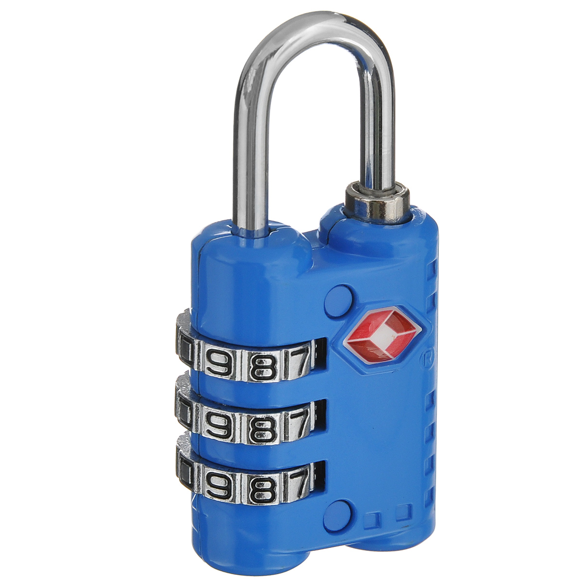 Замок для багажа JustinCase "3-Dial TSA Combination Lock", цвет: голубой