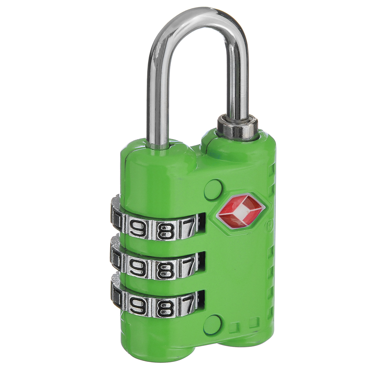 Замок для багажа JustinCase "3-Dial TSA Combination Lock", цвет: зеленый