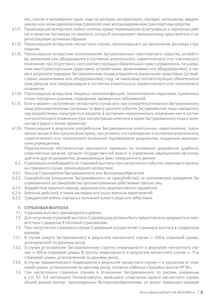 Альфастрахование Страховой полис Деньги на Здоровье+ (700 руб.)