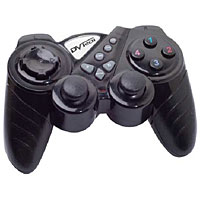 Джойстик Shock Master для PC (черный)eq-uni-02510 Джойстик Shock Master для PC (черный)eq-uni-02510Особенности продукта:Интерфейс USB, поддержка стандарта 1.1/2.0, plug-and-play.Совместимость с операционными системами Windows 98/Me/2000/XP/Vista. Функция Dual Shock. Аналоговая крестовина.Поддержка аналогового и цифрового режимов работы. Функции ускорения (Turbo) и замедления (Slow).Резиновые вставки для четкой фиксации в руках.