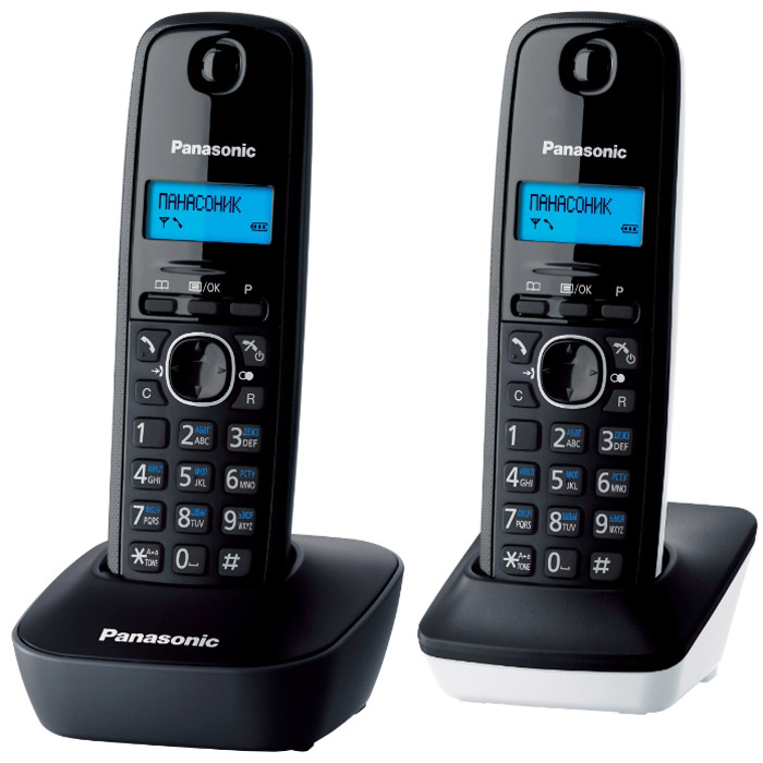 Panasonic KX-TG1612 RU1KX-TG1612 RU1 Panasonic KX-TG1612 RU1KX-TG1612 RU1DECT телефон Panasonic KX-TG1612 с дополнительной трубкой.