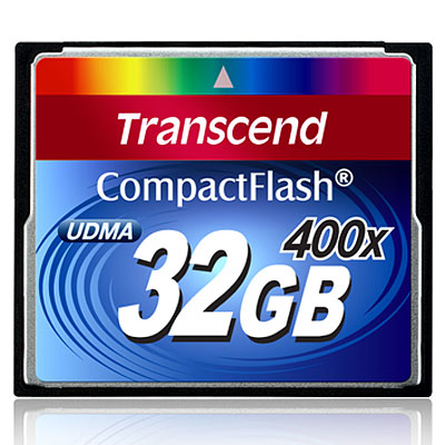 Transcend Compact Flash 400X 32GB карта памятиTS32GCF400 Transcend Compact Flash 400X 32GB карта памятиTS32GCF400Карта Transcend Compact Flash 400X обеспечит вам максимальную производительность при работе с современным фотооборудованием.Карта Transcend 400X CompactFlash полностью соответствует спецификациям CompactFlash 4.1 и поддерживает режим Ultra DMA (UDMA) mode 6. Также карта имеет встроенный код коррекции ошибок ECC, который автоматически обнаруживает и корректирует ошибки, возникающие при передаче данных.Внимание: перед оформлением заказа убедитесь в поддержке вашим электронным устройством карт памяти данного объема.