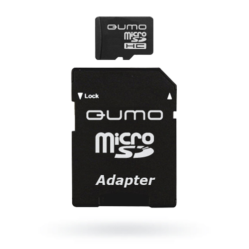 QUMO microSDHC Class 6 16GB + адаптерQM16GMICSDHC6 QUMO microSDHC Class 6 16GB + адаптерQM16GMICSDHC6Универсальная карта QUMO microSDHC расширяет память многофункциональных мобильных телефонов, цифровых камер, карманных компьютеров и других портативных устройств, поддерживающие данный формат карт. Идеально подходит для записи любых видов данных. Сохраните больше своих собственных коллекций музыки, видеороликов, кинофильмов, рингтонов, картин и фотографий!Внимание: перед оформлением заказа, убедитесь в поддержке Вашим электронным устройством карт памяти данного объема.
