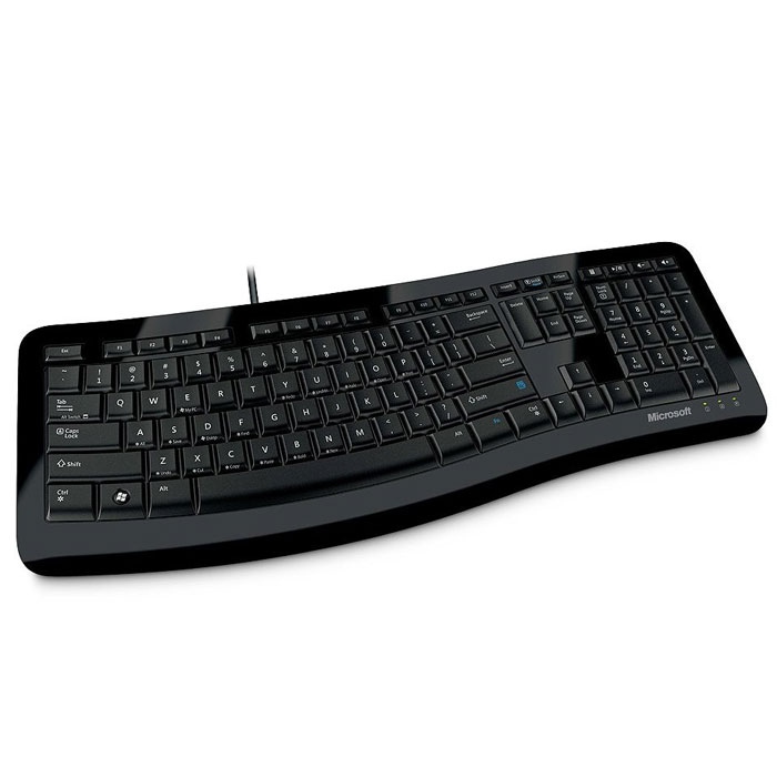 Microsoft Comfort Curve Keyboard 3000 (3TJ-00012) клавиатура3TJ-00012 Microsoft Comfort Curve Keyboard 3000 (3TJ-00012) клавиатура3TJ-00012Comfort Curve Keyboard 3000 - это проводная клавиатура с изогнутым дизайном, который используется для более удобного расположения рук на клавиатуре во время печати.Клавиатура Comfort Curve Keyboard 3000 одобрена специалистами по эргономике и создана для естественного положения запястий, что ощущается даже при первом использовании. Изящный компактный дизайн экономит место на столе и подчеркивает вашу индивидуальность. Все клавиши в Comfort Curve Keyboard 3000 имеют одинаковый размер. Несмотря на то, что клавиатура выглядит плоской, посередине она все же имеет небольшой подъем для более удобного расположения рук.