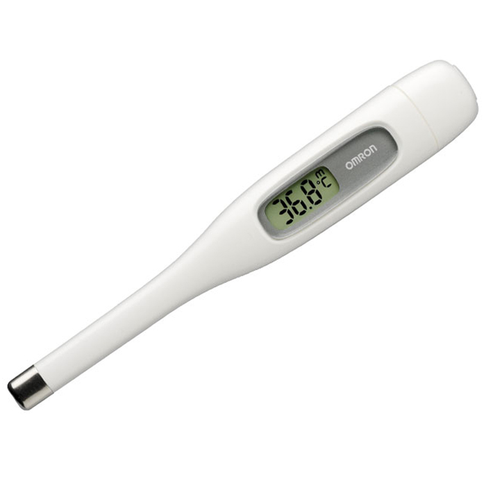 Omron i -Temp mini термометр MC-271W-E000 000 00024 Omron i -Temp mini термометр MC-271W-E000 000 00024Omron i -Temp mini - электронный термометр для измерения аксилярным (подмышкой), оральным (во рту), ректальным способами (в прямой кишке). Оснащён увеличенным датчиком измерения и удобным ЖК-дисплеем.Время измерения от 60 секундВодонепроницаемыйЗвуковой сигнал окончания измеренияПамять последнего измеренияСменная батарейкаВыбор единицы измерения (С или F)Автоматическое выключение для увеличения срока службы элемента питанияФутляр для хранения