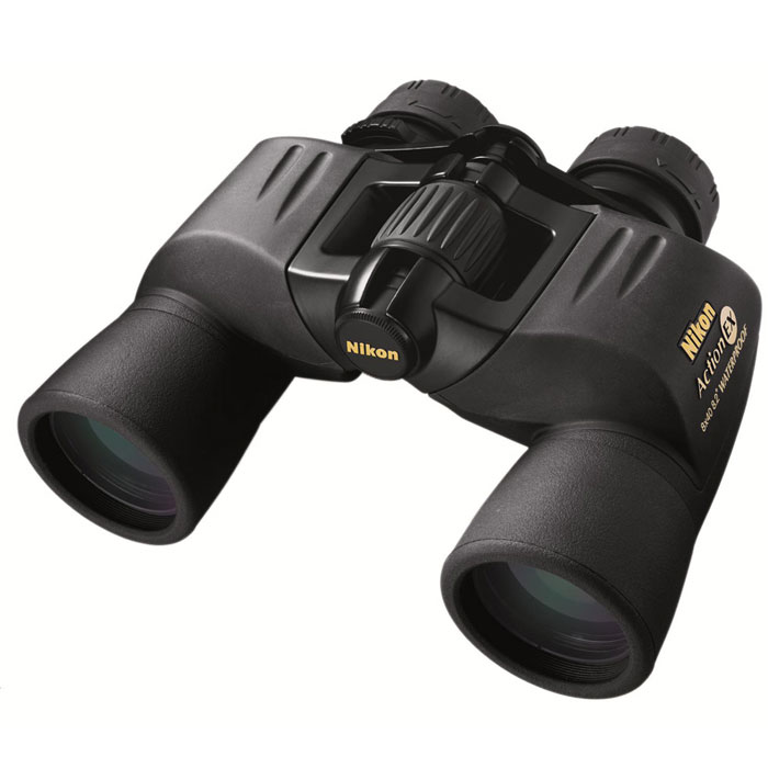 Nikon Action VII EX 8x40 WP бинокльBAA661AA Nikon Action VII EX 8x40 WP бинокльBAA661AAПриобретая бинокль Nikon Action 8x40 EX WP, Вы становитесь обладателем высококачественного оптического наблюдательного прибора, прекрасно защищённого от воды и влаги и обеспечивающего яркое и чистое изображение даже в сумерках. Область применения - охота и туризм, наблюдения на воде и в горах, спортивные мероприятия, изучение перелётных птиц. Станьте участником незабываемых событий и чудесных открытий вместе с Nikon! Основные характеристики бинокля Nikon Action 8x40 EX WPУвеличение - 8х, светосильные объективы, широкий угол поля зрения, большой вынос выходного зрачка (17,2 мм) Призмы Porro, многослойное просветляющее покрытие линз, эко-стеклоВодонепроницаемый (возможно погружение на глубину до 1 м, в течение 5 мин), газонаполнение - азотОбрезиненный корпус, поворотно-выдвижные наглазникиУстанавливается на штатив (1/4”) с помощьюадаптераПоставляется в комплекте с широким ремнёмКонструктивные особенности бинокля Nikon Action 8x40 EX WPПревосходное качество изображения Nikon обусловлено использованием современных высококачественных материалов и тщательной проработкой деталей и конструкции в целом. Призмы Porro из стекла Bk4 и линзы с многослойным просветляющим покрытием, установленные в биноклях линейкиNikon Action, позволяют получить яркое объемное изображение, с естественной передачей цвета и хорошим контрастом. Бинокль Nikon Action 8x40 EX WP обеспечит Вам хороший обзор и видимость (вплоть до сумерек) благодаря светосильным объективам и широкому углу поля зрения. Наблюдать с Nikon Action 8x40 EX WP просто и удобно. Перед началом наблюдения настройте бинокль под Вашу базу глаз, отрегулировав межзрачковое расстояние, наведите фокус на нужный объект и проведите диоптрийную коррекцию правого окуляра. Большое удаление выходного зрачка (17,2 мм) - дополнительное удобство для тех, кто использует очки. Бинокль выполнен в прочном обрезиненном корпусе, надёжно защищён от атмосферных осадков и внешних механических повреждений, сохраняет работоспособность даже после случайного падения в воду на глубину до 1 м (время пребывания в воде - не более 5 мин). Для предотвращения запотевания линз изнутри внутренние полости заполнены азотом. Продолжительные полевые наблюдения удобно проводить, установив бинокль Nikon Action 8x40 EX WP на штатив (диаметр гнезда 1/4 дюйма) с помощью адаптера. Поставляется в комплекте с широким шейным ремнём.