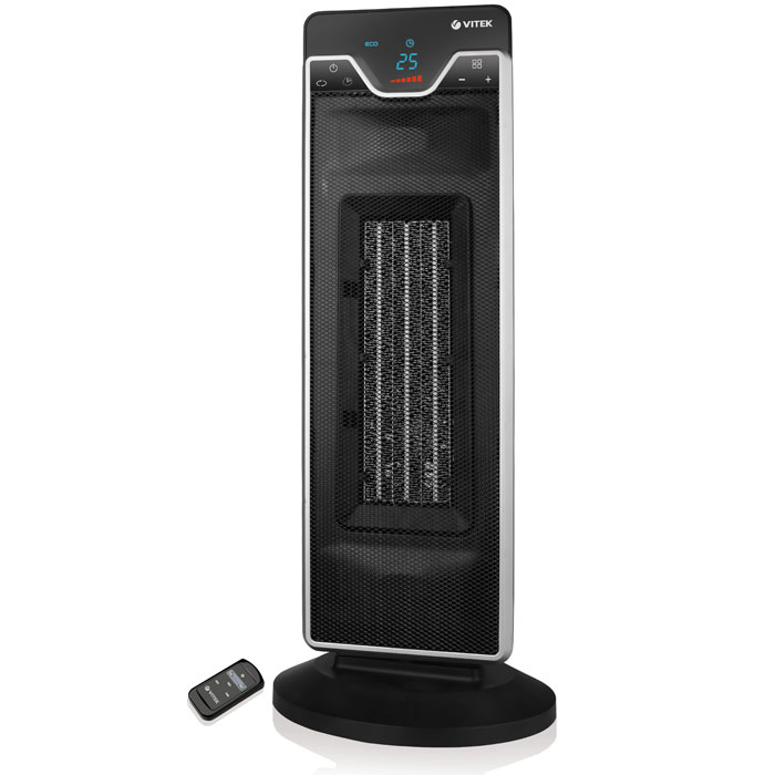 Vitek VT-1752(BK) тепловентиляторVT-1752(BK) Vitek VT-1752(BK) тепловентиляторVT-1752(BK)Керамический тепловентилятор Vitek VT-1752(BK) способен обогревать помещения до 25 квадратных метров. Имеет дистанционное управление и функцию автоматического отключения при падении.