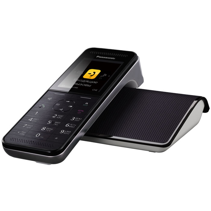 Panasonic KX-PRW120 RUW DECT телефонKX-PRW120RUW Panasonic KX-PRW120 RUW DECT телефонKX-PRW120RUWБеспроводной телефон сегмента премиум Panasonic KX-PRW120RU. Новинка совместила в себе уникальный дизайн и расширенные функциональные возможности. Одной из инновационных особенностей модели KX-PRW120RU стала возможность подключения смартфона с использованием приложения Smartphone Connect.Модель KX-PRW120RU представляет собой воплощенное совершенство форм и дизайна. Стильная трубка отлично впишется в любой интерьер, как в офисе, так и дома. Изысканные материалы отделки, 2.2 дюймовый цветной TFT дисплей с четкими графическими иконками сделают использование этой модели максимально приятным и комфортным. Горизонтальное исполнение трубки у модели KX-PRW120RU обеспечит дополнительное удобство при разговоре по спикерфону, а магнитный адаптер позволит быстро и надежно поместить трубку на базовый блок.Panasonic KX-PRW120RU оснащен голосовым АОН, Caller ID, функцией радионяня, эко-режимом и функцией снижения уровня фонового шума, позволяющей снизить уровень окружающих шумов со стороны другого абонента и обеспечить чистый звук во время разговора. Модель совместима с брелоком-искателем KX-TGA20RU, имеет возможность одновременно подключать до 6 дополнительных трубок для удобной организации связи, а также оснащена телефонным справочником, вмещающим до 500 контактов.Модель KX-PRW120RU способна подключаться к беспроводной сети Wi-Fi, благодаря чему с помощью бесплатного приложения Smartphone Connect к DECT телефону можно подключить до 4-х смартфонов или планшетов. Данное приложение позволит пользователям открыть абсолютно новые способы использования стационарной связи и мобильного телефона и расширить возможности их совместного использования. Так, пользователи смогут совершать и принимать вызовы по стационарной линии через смартфон, общаться по внутренней связи между DECT трубкой и мобильным телефоном (Intercom), переводить вызовы на смартфон, а также организовывать трехстороннюю конференц-связь (DECT трубка, смартфон и один внешний абонент). Приложение Smartphone Connect позволяет пользователям копировать мелодии звонка и картинки со смартфона (только для ОС Android), а также имеет возможность копировать телефонные записи с мобильного устройства на DECT трубку.Снижение уровня фонового шумаРадионяняНочной режимАвтоответчикГолосовой АОНПовторный набор 5 номеровБелая подсветка дисплея, подсветка клавиатурыСовместим с брелоком-искателем KX-TGA20RUВозможность подключения 6 дополнительных трубок и 4 смартфоновПитание: аккумулятор (в комплекте) NiMH