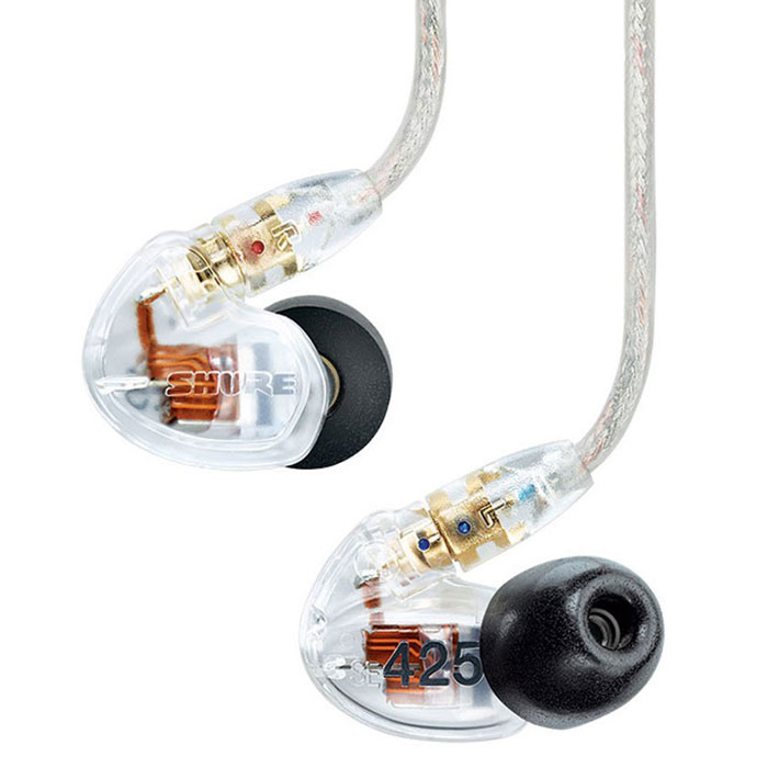 Shure SE425-CL-E наушники15113906 Shure SE425-CL-E наушники15113906Shure SE425 - концертные звукоизолирующие наушники, обладают сбалансированными однокомпонентными микродинамиками, съемным кабелем с позолоченными разъемами и точным звуковоспроизведением. Эргономичный профессиональный дизайн с легкими низкопрофильными корпусами, позволяет наушникам удобно располагаться в ушных раковинах. Прочный, усиленный кевларом кабель, позволяет легко придавать ему необходимую форму.