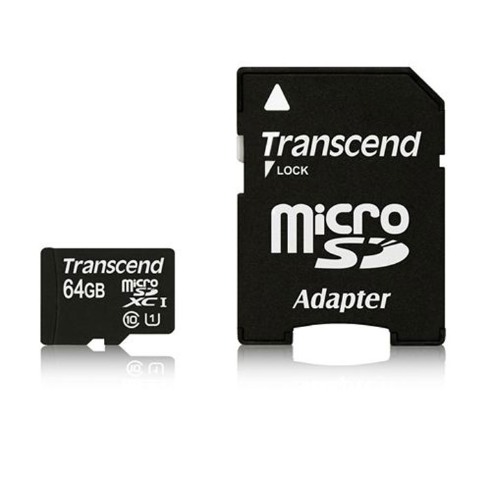 Transcend microSDXC Class 10 UHS-I 64GB карта памяти + адаптерTS64GUSDU1 Transcend microSDXC Class 10 UHS-I 64GB карта памяти + адаптерTS64GUSDU1Карта памяти Transcend microSDXC Class 10 UHS-I может похвастаться как передовой технологией Ultra High Speed Class 1, так и невероятно большим объёмом памяти. Благодаря этому карта памяти не только отличается самым высоким быстродействием на рынке при работе с мобильными приложениями, но и также включает достаточно памяти, чтобы вместить всю коллекцию ваших медиафайлов.Внимание: перед оформлением заказа убедитесь в поддержке вашим электронным устройством карт памяти данного объема.