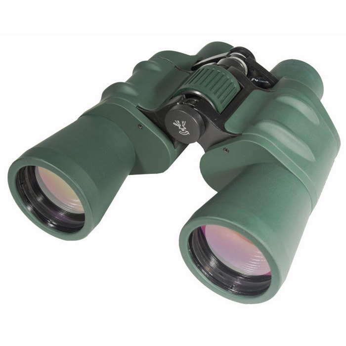 Sturman 10x50 бинокль, цвет: зеленый1223 Sturman 10x50 бинокль, цвет: зеленый1223Универсальный полевой бинокль Sturman 10x50 прекрасно подойдёт для наблюдения за животными и птицами как на берегу реки, так и с вершины холма, понравится путешественникам и туристам, охотникам и спортсменам. Светосильные объективы обеспечат чёткую и яркую картинку даже при наблюдении в сумерках, а возможность установки прибора на штатив позволит значительно увеличить время наблюдения и снизить нагрузку на руки. Наслаждайтесь качеством изображения и удобством эксплуатации! Основные характеристики бинокля Sturman 10x50Увеличение 10х, апертура 50 мм, светосильные объективыПризмы Porro из оптического стекла Bk-7, линзы с многослойным просветляющим покрытиемОбрезиненный корпус из алюминиевых сплавовЦентральная фокусировка, регулировка межзрачкового расстояния (57 - 72 мм), диоптрийная коррекцияC помощью адаптера можно установить на штатив (гнездо крепления 1/4 дюйма) Поставляется в комплекте с защитными крышками окуляров и объективов, ремешком для ношения на шее и плотным чехлом для хранения и переноскиКонструктивные особенности бинокля Sturman 10x50Универсальный полевой бинокль Sturman 10x50 - одна из самых популярных моделей в линейке полноразмерных биноклейSturman. Корпус классической формы, изготовлен из лёгких и пластичных алюминиевых сплавов в комбинации с деталями из прочного пластика. Нескользящее резиновое покрытие - дополнительный слой защиты прибора от повреждений и случайных падений, также обеспечивает надёжный и удобный хват. Барабан центральной фокусировки помогает быстро навести резкость одновременно на оба окуляра (что удобно для непрерывного длительного наблюдения за группой объектов), регулировка межзрачкового расстояния позволит установить оптимально удобное положение оптических туб и настроить бинокль под базу глаз наблюдателя. Для компенсации разницы в остроте зрения между левым и правым глазом нужно воспользоваться колёсиком диоптрийной настройки, расположенным перед правым окуляром. Система призм Porro из оптического стекла Bk-7 позволяет получить объёмное и насыщенное изображение, а для усиления яркости и контраста картинки на поверхности всех линз наносится многослойное просветляющее покрытие. Бинокль Sturman 10x50 устанавливается на штатив с помощью адаптера (можно приобрести в нашем интернет-магазине), что даёт возможность с комфортом проводить длительные стационарные наблюдения.Поставляется в картонной фирменной коробке в комплекте с защитными крышками окуляров и объективов, ремешком для ношения на шее и плотным чехлом для хранения и переноски, салфетка для очистки линз.