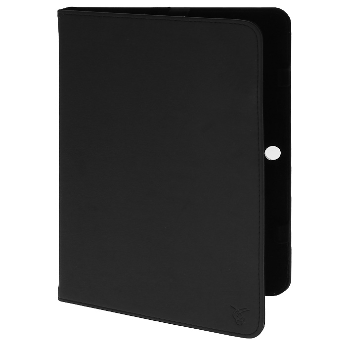 Vivacase Basic кожаный чехол-обложка для планшетов 9-11, Black (VUC-CM010-bl)VUC-CM010-bl Vivacase Basic кожаный чехол-обложка для планшетов 9-11, Black (VUC-CM010-bl)VUC-CM010-blТонкий чехол-обложка Viva Basic для планшетов 9-11 - прекрасный выбор для тех, что заботится не только о сохранности своего устройства, но и о стиле. Он изготовлен из качественной искусственной кожи, которая по своим характеристикам не уступает натуральной. Мягкая подкладка графитового цвета приятна на ощупь и предотвращает появление царапин на корпусе и дисплее. Резиновое крепление позволяет надежно зафиксировать электронное устройство внутри. В закрытом положении чехол удерживает широкая резинка черного цвета.