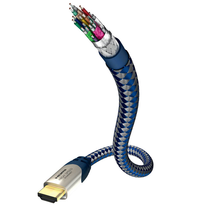 Inakustik Premium кабель HDMI, 2 м (0042302)4001985507573 Inakustik Premium кабель HDMI, 2 м (0042302)4001985507573Inakustik Premium - это высокоскоростной HDMI кабель c Ethernet-каналом, который позволяет подключать аудио/видео ресиверы, DVD/Blu-ray проигрыватели, игровые консоли к телевизорам или проекторам. Технология Audio Return Channel (реверсивный звуковой канал) позволяет телевизору через единственный HDMI кабель передавать аудио данные на аудио/видео ресивер, предоставляя пользователю дополнительную гибкость и избавляя его от необходимости использовать дополнительные аудиоподключения. Жилы кабеля имеют тройное экранирование, а позолоченные разъемы обеспечивают передачу данных без помех. Кабель доступен с различными вариантами длины: от 0.75 до 10 метров.