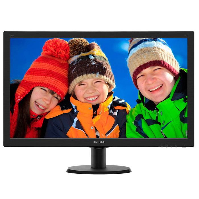 Philips 273V5LSB (00/01), Glossy Black монитор273V5LSB Philips 273V5LSB (00/01), Glossy Black монитор273V5LSBНаслаждайтесь реалистичным LED-изображением на дисплее Philips 273V5LSB с функцией SmartControl Lite.Настройка с помощью SmartControl Lite:SmartControl Lite — программное обеспечение нового поколения для управления монитором с поддержкой 3D изображения. Графический интерфейс позволяет пользователю выполнять тонкую настройку различных параметров монитора, таких как Цвет, Яркость, Калибровка экрана, Multi-media, Управление идентификатором и т. д. с помощью мыши.Технология SmartContrast:SmartContrast — технология Philips, которая анализирует отображаемый контент и автоматически настраивает цвета и интенсивность подсветки для динамичного улучшения контраста. Тем самым обеспечивается оптимальный уровень контрастности и наилучшее качество цифрового изображения, а также большая насыщенность темных оттенков, что особенно важно во время игр. При выборе экономичного режима уровень контрастности регулируется, а подсветка настраивается для оптимальной работы со стандартными офисными приложениями и экономии электроэнергии.Светодиодная LED-технология для ярких цветов:Белые светодиоды — это устройства, достигающие предельной яркости за меньшее время. Светодиоды не содержат ртути, что обеспечивает экологичный производственный процесс и утилизацию. Светодиоды позволяют лучше регулировать яркость подсветки ЖК-дисплея, обеспечивая превосходный коэффициент контрастности. Кроме того, их отличает великолепная цветопередача, благодаря одинаковой яркости по всему экрану.