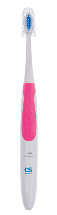 CS Medica SonicPulsar CS-161, Pink электрическая зубная щеткаУТ000001233 CS Medica SonicPulsar CS-161, Pink электрическая зубная щеткаУТ000001233CS-161 – компактная и легкая зубная щетка без дополнительных функций. Высокая звуковая частота (в диапазоне 22 000–33 000 движений/мин) обеспечивает быстрое смешение и перемещение зубной пасты и слюны и приводит к образованию качественной однородной пены, позволяет бережно очищать зубной налет, не травмируя эмаль зубов. Ворсинки, совершающие микродвижения со звуковой частотой, не только участвуют в чистке зубов, но и тщательно массируют десны, тем самым усиливая микроциркуляцию крови, что является хорошей профилактикой заболеваний десен.