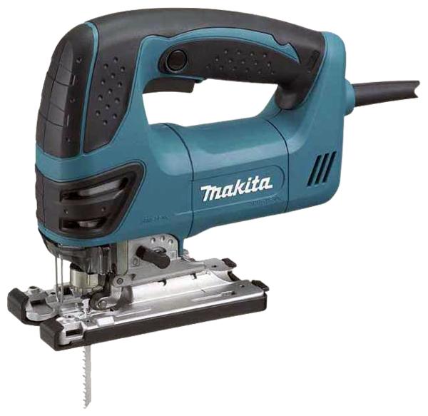 Электролобзик Makita 4350 FCT4350 FCT Электролобзик Makita 4350 FCT4350 FCTЛобзик Makita 4350 FCT сочетает в себе мощность и превосходное исполнение с ощутимо более низким уровнем вибрации и шума для улучшенной работы. Трехступенчатый маятниковый ход и прямой ход с динамически сбалансированным двигателем мощностью 720 ватт гарантируют быструю и точную распиловку материалов различного типа. Длина хода составляет 25 мм при максимальной глубине пропила в дереве 135 мм и максимальной глубине пропила в металле 10 мм. Автоматический контроль скорости и регулировка скорости в пределах от 800 до 2800 уд/мин позволяют поддерживать постоянную скорость распиловки и обеспечат идеальный результат. Литая алюминиевая база лобзика может наклоняться на 45° в обе стороны для выполнения косых пропилов. Кроме того, база так же имеет фиксатор угла на 90° для выполнения идеально ровной распиловки. Лобзик Makita 4350 FCT оснащен эффективной системой гашения вибрации, сокращающей уровень вибрации и шума на 40%. Модель оборудована светодиодной лампой для подсветки рабочей поверхности в области линии реза. Видимость станет еще лучше благодаря встроенному вентилятору, очищающему линию реза от пыли и строительного мусора. Прорезиненная рукоятка D-образной формы с эргономичным дизайном делает работу удобнее и обеспечивает лучший контроль. Запатентованная система смены пильных полотен без дополнительного инструмента обеспечивает их быструю и простую установку и замену. Лобзик Makita 4350 FCT будет отличным инструментом для плотников, столяров, специалистов по переоборудованию и профильных работников жилищного строительства, которым необходим лучший в своем классе лобзик.