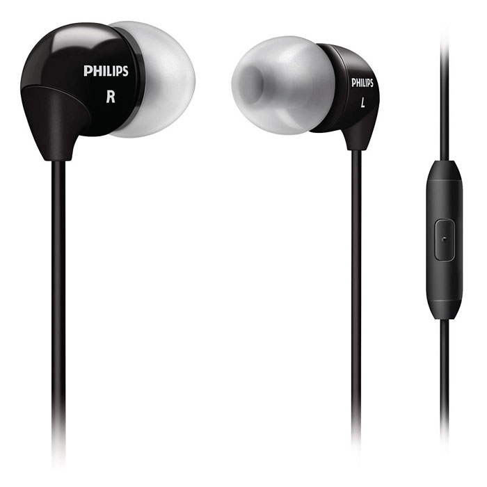 Philips SHE3515BK, Black наушникиSHE3515BK/00 Philips SHE3515BK, Black наушникиSHE3515BK/00Гарнитура с наушниками-вкладышами Philips SHE3515.Встроенные микрофон и кнопка вызова позволяют использовать гарнитуру Philips как для прослушивания музыки, так и для разговора по мобильному телефону. Общайтесь по громкой связи, с легкостью принимая и завершая вызовы с помощью гарнитуры. Маленькие, но громкие излучатели этих наушников-вкладышей Philips обеспечивают плотное прилегание и чистый звук с мощными басами. Они идеально подходят для наслаждения любимой музыкой.Мягкая резиновая прокладка между наушниками и кабелем защищает соединение от разрыва при постоянном сгибании и продлевает срок службы. Сверхмаленькие, легкие вкладыши обеспечивают идеальное прилегание к уху и комфорт для продолжительного прослушивания музыки. В комплект входит 3 пары резиновых насадок разного размера, и вы гарантированно подберете пару, с которой эти наушники будут сидеть идеально.