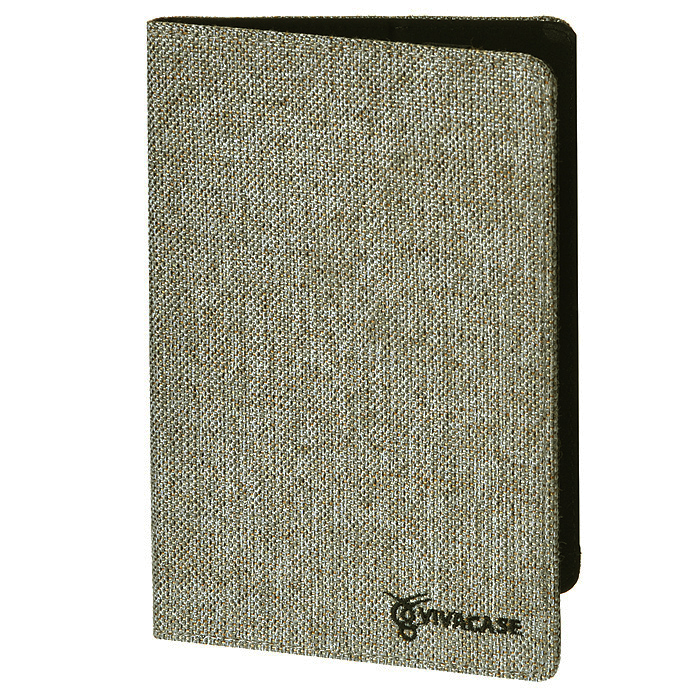 Vivacase Jacquard универсальный чехол-обложка для планшетов 7, Gray (VUC-CJ007-gr)VUC-CJ007-gr Vivacase Jacquard универсальный чехол-обложка для планшетов 7, Gray (VUC-CJ007-gr)VUC-CJ007-grУниверсальный чехол Viva Jacquardподходит для любых популярных планшетов и электронных книг с диагональю дисплея 7 дюймов. Он изготовлен из стильной ткани жаккард, которой обтянут прочный каркас, защищающий устройство во время падений. Внутренняя часть отделана мягкой подкладкой, которая не оставляет никаких следов на корпусе и дисплее. Крепление PVS позволяет надежно зафиксировать устройство. Также чехол имеет возможность установки планшета под двумя разными углами для удобного набора текста или просмотра видео. В закрытом положении чехол удерживает широкая резинка черного цвета.