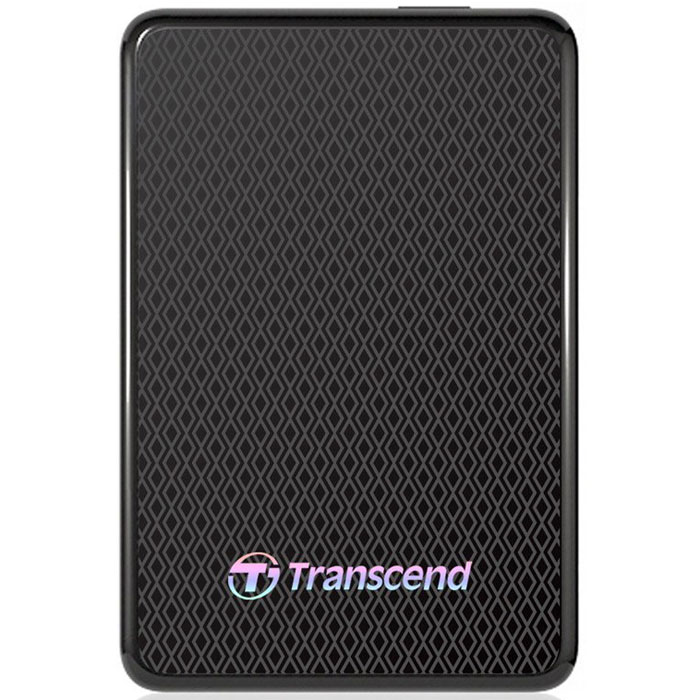 Transcend ESD400 256GB (TS256GESD400K) SSD-накопительTS256GESD400K Transcend ESD400 256GB (TS256GESD400K) SSD-накопительTS256GESD400KПортативный твердотельный накопитель Transcend ESD400 USB 3.0 имеет впечатляющую емкость и оснащен интерфейсом нового поколения SuperSpeed USB 3.0 с поддержкой протокола USB Attached SCSI Protocol (UASP). Это легкое, компактное и надежное устройство позволит вам сохранять, переносить и делиться цифровыми файлами в дороге. ESD400 является твердотельным накопителем, и это означает, что он не только совершенно бесшумен и не нагревается во время работы, но также не боится ударов и вибраций, обеспечивая высочайшую надежность хранения информации.Накопитель ESD400 имеет удобную функцию автоматического резервного копирования и синхронизации данных в одно касание (One-Touch auto backup), по нажатию на размещенную на устройстве кнопку, с использованием возможностей ПО Transcend Elite. Также это ПО поможет упорядочивать, защищать и обновлять файлы на вашем накопителе Transcend.Дополнительно:• Тип памяти: флэш-память типа NAND• Светодиодный индикатор: питание, передача данных, USB 2.0/3.0• Совместим с OC: Windows XP/Vista/7/8 (32- и 64-битовые версии); Mac OS X 10.5 или более поздней версии