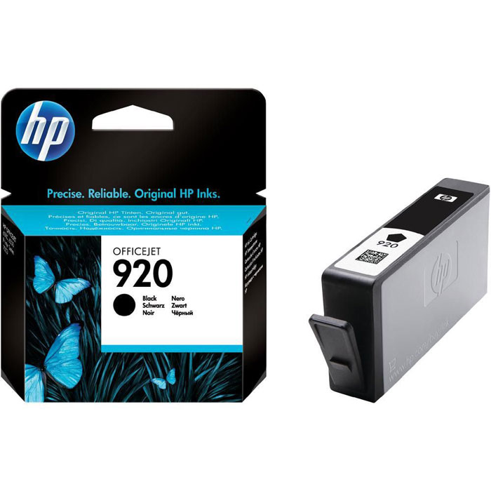 HP CD971AE (920), Black струйный картриджCD971AE HP CD971AE (920), Black струйный картриджCD971AEПечатайте черный текст лазерного качества, используя черные картриджи HP CD971AE (920) Officejet с чернилами HP Officejet. Печатайте профессиональные офисные документы на обычной бумаге с использованием чернил на пигментной основе. Чернила HP Officejet обеспечивают лазерное качество документов, четкость черного текста и стойкость к выцветанию и воздействию влаги. Раздельные картриджи обеспечивают экономичную печать. Эти оригинальные чернила HP Officejet разработаны для обеспечения быстрого высыхания документов, особенно при использовании бумаги с логотипом ColorLok. Технологии HP гарантируют удобную замену картриджей.Воспользуйтесь функцией оповещения о низком уровне чернил и оцените удобство приобретения расходных материалов с помощью системы HP SureSupply. Вы можете ознакомиться со списком картриджей, которые можно использовать на вашем принтере, и заказать их в Интернете.Капля чернил: 14 плСовместимые типы чернил: пигментные чернила