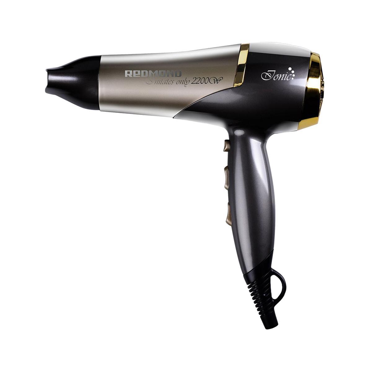 Redmond RF-511, Gold фенRF-511 Gold Redmond RF-511, Gold фенRF-511 GoldСтильный и функциональный фен REDMOND RF-511 создан для тех, кто хочет выглядеть великолепно каждый день! 2 режима скорости и 3 температурных режима, насадка-диффузор и насадка-концентратор помогут вам создать идеальный образ. Функция Холодный воздух предназначена для надежной фиксации прически, а благодаря ионизации ваши волосы будут выглядеть здоровыми и сильными!