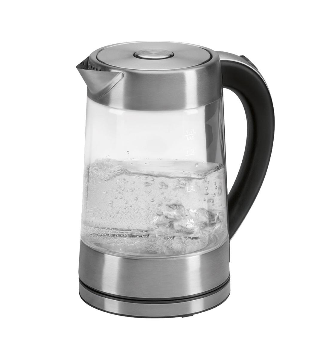 Clatronic WK 3501 G inox электрочайникWK 3501 G inox Clatronic WK 3501 G inox электрочайникWK 3501 G inoxНадежный долговечный электрочайник WK 3501 G от немецкогопроизводителя Clatronic в корпусе из прочного стекла и металла.Электрический прибор для разогрева воды со скрытым нагревательнымэлементом из нержавеющей стали. Компактный, удобен как в доме, так и в офисе, в тот моменткогда нужно быстро подогреть воды для заварки чая илибыстрорастворимого сухого обеда. Вращающийся вокруг своей оси на специальнойподставке чайник, всегда под рукой. При закипании чайник не шумит иавтоматически выключается. Вы можете быть уверены что водазакипела. Полностью съемная предохранительная крышка: открывается одним нажатием кнопки.