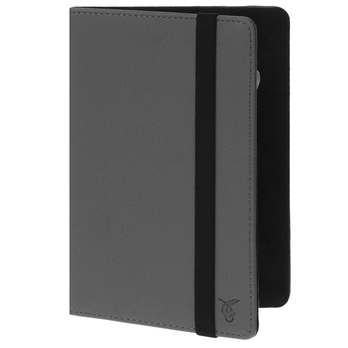 Vivacase Basic универсальный чехол-обложка для планшетов 7+, Gray (VUC-CBS07P-gr)VUC-CBS07P-gr Vivacase Basic универсальный чехол-обложка для планшетов 7+, Gray (VUC-CBS07P-gr)VUC-CBS07P-grУниверсальный чехол Vivacase с резиновым креплением, который подходит для любых популярных планшетов и электронных книг с диагональю дисплея в 7+ дюймов. Он изготовлен из ПУ-кожи которой обтянут прочный каркас, защищающий устройство во время падений. Внутренняя часть отделана мягкой подкладкой, которая не оставляет никаких следов на корпусе и дисплее.Каркас из тонкой и мягкой резины позволяет прочно и надежно закрепить устройство подходящего размера. Для того чтобы установить устройство в альбомной ориентации, удобной для просмотра видео или чтения, чехол имеет подвижную площадку и два углубления, которые позволяют зафиксировать планшет под двумя разными углами.