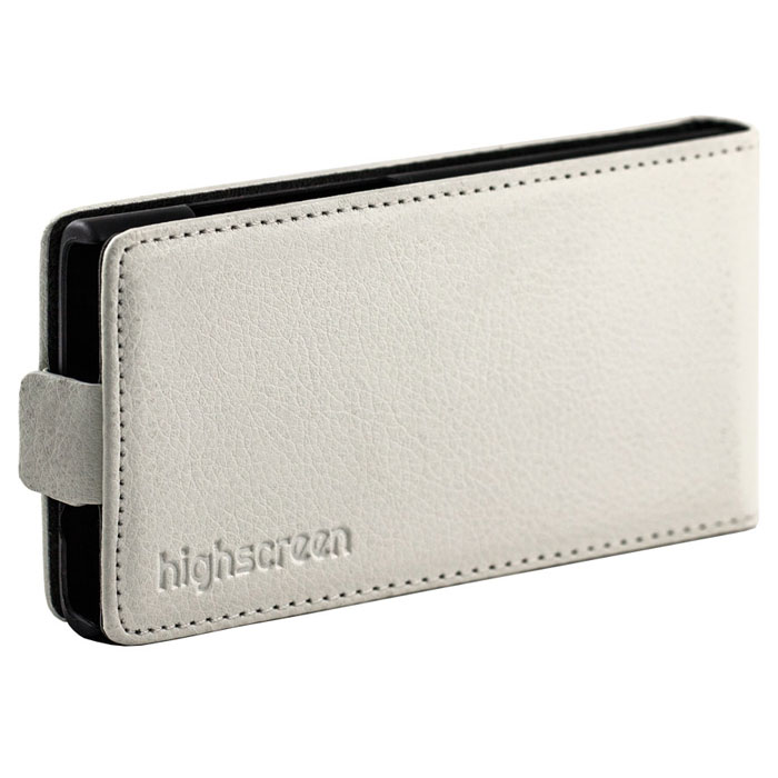 Highscreen Flip Case чехол для Zera S (rev.S), White22396 Highscreen Flip Case чехол для Zera S (rev.S), White22396Чехол с откидной крышкой Highscreen Flip Case для Zera S rev.S надежно защищает ваш смартфон от внешних воздействий, грязи, пыли, брызг. Он также поможет при ударах и падениях, не позволив образоваться на корпусе царапинам и потертостям. Чехол обеспечивает свободный доступ ко всем функциональным кнопкам смартфона и камере.