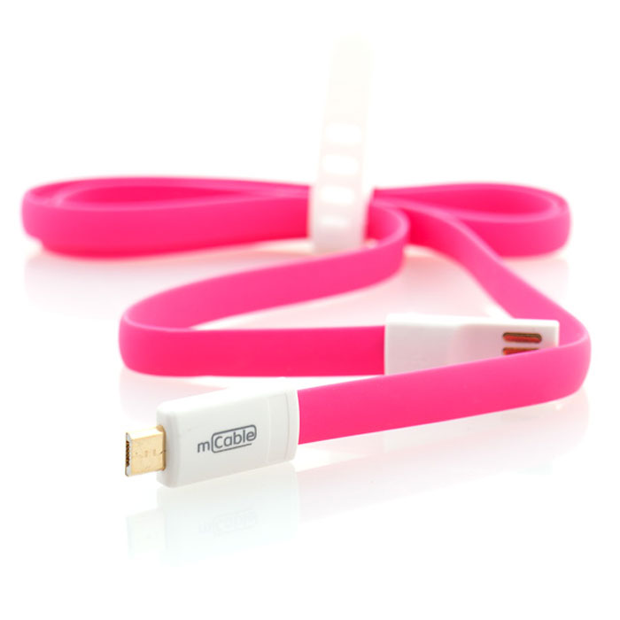 Gmini mCable MUS200F, Pink кабель USBАК-00000524 Gmini mCable MUS200F, Pink кабель USBАК-00000524Кабель Gmini mCase MUS200F позволяет подключать к порту USB компьютера или зарядного устройства смартфоны, планшеты, телефоны, MP3-плееры, игровые приставки с разъемом microUSB. Он изготовлен из зеленого, розового или синего пластика. Имеет плоский не запутывающийся профиль.