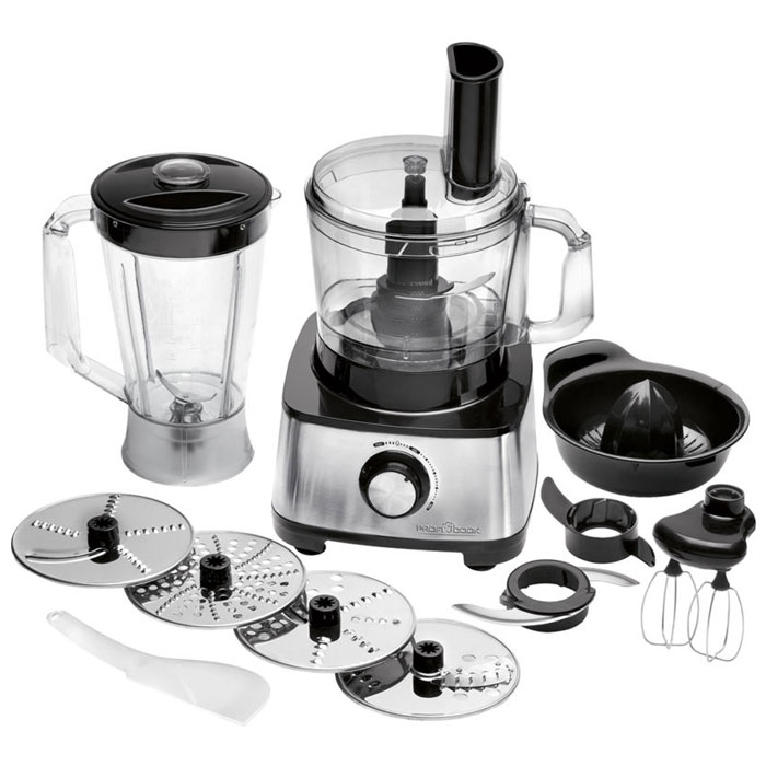 Profi Cook PC-KM 1063 кухонный комбайнPC-КМ 1063 Profi Cook PC-KM 1063 кухонный комбайнPC-КМ 1063Profi Cook PC-КМ 1063 - высокопроизводительный кухонный комбайн с максимальной мощностью мощностью 1200 B. Корпус прибора выполнен из нержавеющей стали. Данная модель имеет функцию регулировки скорости, а также турбо-режим. Рабочая чаша имеет шкалу и наливную воронку. Весь этот функционал позволит выполнять на этом приборе множество различных операций, включаядробление льда и взбивание коктейлей.
