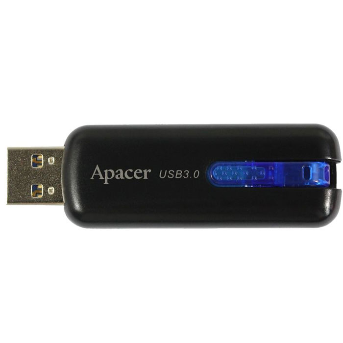 Apacer AH354 32GB, Black USB флеш-накопительAP32GAH354B-1 Apacer AH354 32GB, Black USB флеш-накопительAP32GAH354B-1Благодаря спецификациям USB 3.0, вместимость самого объемного Apacer AH354 в рамках модельного ряда достигает 32 Гб. Эксклюзивная система “U-Ring” идеально вписывается в дизайн новинки, сочетая в себе удобную систему крепления и скрытый выдвижной разъем. Ярко-синий цвет крепления приятно выглядит и притягивает взгляд.