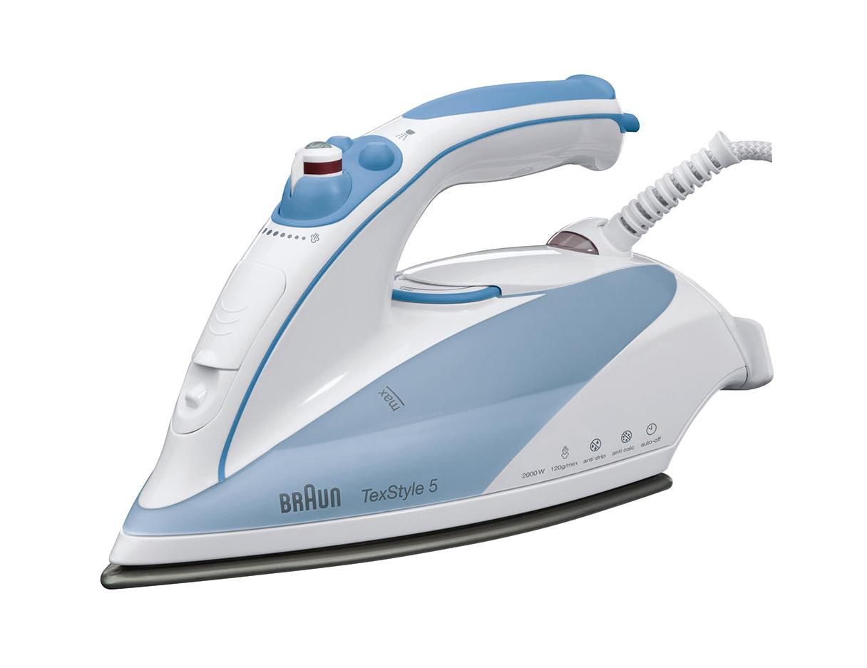 Braun TexStyle TS 525 Auto-off0X12711016 Braun TexStyle TS 525 Auto-off0X12711016Утюги серии TexStyle 5 - синоним высокого качества, безупречный результат глажения на всех типах тканей, вплоть до мельчайших деталей. Уникальная подошва, в сочетании с эффективным паровым ударом, гарантирует легкое разглаживание всех складок на вашей одежде.Идеальное скольжение и непревзойденный результат каждый раз, при использовании утюгов Braun.Паровой утюг TexStyle 5 TS525A с системой авто-отключения для максимальной безопасности и энергосбережения. Отключается автоматически через 8 минут в вертикальном положении или 30 секунд в горизонтальном положении.Эргономичный дизайн и легкий вес обеспечивает комфортное использование. Открытая ручка с мягким прорезиненным покрытием для максимальной маневренности при использовании утюгов Braun.Подошва Eloxal. Запатентованный анодированный слой обеспечивает высокую устойчивость к царапинам и оптимальное скольжение.