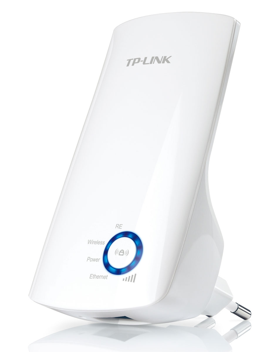 TP-Link TL-WA850RE усилитель беспроводного сигналаTL-WA850RE TP-Link TL-WA850RE усилитель беспроводного сигналаTL-WA850REУсилитель WiFi сигнала со скоростью передачи данных до 300 Мбит/с модели TL-WA850RE предназначен для расширения зоны покрытия и увеличения мощности сигнала существующей беспроводной сети, а также для устранения мертвых зон. Скорость передачи данных до 300 Мбит/с, маленький размер и удобство размещения на стене, кнопка Range Extender - все это поможет вам с легкостью расширить зону покрытия беспроводной сети. А благодаря порту Ethernet TL-WA850RE может работать в качестве беспроводного адаптера для подключения проводных устройств.Благодаря порту Ethernet усилитель сигнала TL-WA850RE может работать в качестве беспроводного адаптера для подключения цифрового видеорекордера и просмотра Инетрнет-телевидения, для соединения с такими проводными устройствами, как Blu-ray плееры и игровые консоли, а кроме того может обеспечивать общий доступ к беспроводной сети.Мощность передатчика: 20 dBm