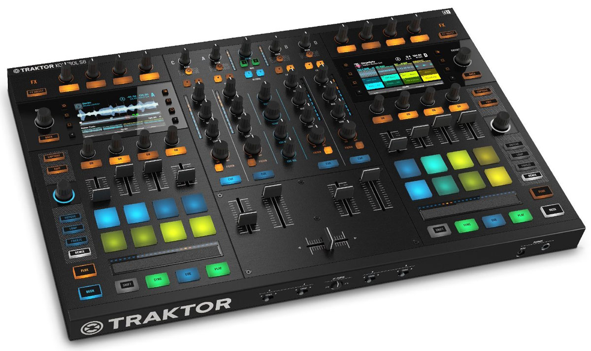 Native Instruments Traktor Kontrol S8 DJ-пультTRAKTOR KONTROL S8 Native Instruments Traktor Kontrol S8 DJ-пультTRAKTOR KONTROL S8Native Instruments Traktor Kontrol S8 - это профессиональный диджейский пульт с улучшенными функциями и и высокой производительностью, обеспечивающий превосходное управление (с помощью сенсорных элементов высокого разрешения), включая программное обеспечение TRAKTOR SCRATCH PRO. Устройство объединяет в себе автономный 4-канальный микшер и многофункциональный аудиоинтерфейс.Аппаратные возможности пульта позволяют полностью погрузиться в процесс создания вашей музыки . Сенсорные кнопки, регуляторы громкости и LED-управляемые сенсорные ползунки имеют реальное отражение на двух ярких полноцветных дисплеях. Просмотр, мониторинг звуковых потоков и эффектов, наличие временной шкалы всегда находится перед вами. Наблюдать чёткие и ультрасовременные отображения сигналов на визуальной звуковой дорожке теперь стало очень просто. Создайте свой фирменный микс с Remix Deck. Интуитивно скомбинируйте звук с 4Х4-канальной системой Remix Deck микшера. Плюс, в режиме онлайн можно создавать собственные сэмплы, используя 16 цветных функциональных кнопок.Traktor Kontrol S8 обладает отличной совместимостью с различными устройствами и интерфейсами. Обновлённый 4-канальный микшер имеет уникальные прочные регуляторы и кнобы. Также существует несколько кнопок для каждого отдельного канала микшера в обычном и авторежиме — идеальное решение для наложений мелодий при минимальной освещённости и передачи музыкальной сета другому диджею. С помощью интегрированного ПО TRAKTOR SCRATCH PRO 2 вы получаете полный контроль над вашей музыкой, используя до 4 дек, настраиваемый интерфейс, функцию тайминга и широкие возможности управления.Данная модель имеет опции SMART VIEWS мелодий со всплывающими окнами и панелями для визуального управления библиотекой. Просмотреть и прослушать все треки, звуковые эффекты — теперь это доступно и быстро. Сенсорные кнопки могут активировать функции обзора мелодий, фильтров, высоты звучания и других эффектов на дисплеях ноутбуков без задержек и торможений. Опция определения такта мелодии мгновенно отображает сетку тонкой настройки параметров ритма на дисплеях для предварительного или текущего редактирования. Несколько Traktor Kontrol S8 могут работать в паре, что даёт возможность полностью раскрыть творческий потенциал в реальном времени.Remix Decks позволяет создавать лупы во время проигрывания текущей звуковой дорожки, синхронизировать их для создания идеально синхронизированных дорожек в режиме реального времени. Переход к cue-точкам и лупам с подсвеченными пэдами для мгновенного и творческого редактирования мелодии. Легкое распознавание обеспечивает разноцветная подсветка. Создайте копию определённого участка звуковой дорожки с помощью кнопки Freeze . Создать луп на дисплее помогут функциональные кнопки.Режимы микширования в данной модели позволяют переключаться между каналами в текущем и авторежимах, в которых интегрированы аналоговые и цифровые устройства — это идеальное решение с использованием TRAKTOR SCRATCH и плавными звуковыми переходами между несколькими устройствами. Карбоновое покрытие между кнопочным пространством предотвращает S8 от износа и загрязнения.