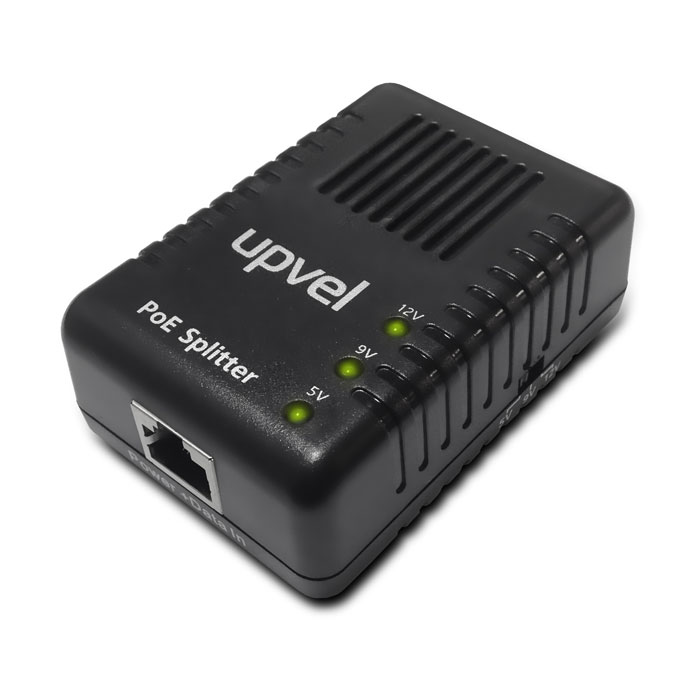 UPVEL UP-102S PoE-сплиттерUP-102S UPVEL UP-102S PoE-сплиттерUP-102SPoE-сплиттер UP-102S разделяет сигнал, передаваемый по витой паре от PoE-коммутатора или PoE-инжектора, на две составляющие - электропитание и данные - и позволяет подключить к локальной сети устройство, не поддерживающее технологию Power over Ethernet и для питания которого в требуемом месте установки нет розетки. Таким образом, исключается необходимость в прокладывании нового электрического кабеля к месту установки устройства.Использование PoE-сплиттера является оптимальным решением при установке таких устройств, как точки доступа или IP-камеры, в местах, где нет розеток сети питания (например, на крыше здания или на потолке), а прокладывание новых электрических кабелей затруднительно или невозможно.Однако PoE-сплиттер UP-102S не только позволяет обойтись без отдельного кабеля питания. Если подключить PoE-коммутатор к источнику бесперебойного питания (UPS), то через PoE-сплиттеры можно обеспечить бесперебойное питание устройств, не поддерживающих технологию PoE, и исключить необходимость подключения каждого устройства к отдельному UPS.Максимально допустимая длина сетевого кабеля между PoE-коммутатором (или PoE-инжектором) и PoE-сплиттером - 100 метров.Напряжение питания можно переключать между значениями 5, 9 и 12 В. Это позволяет подключать к сплиттеру устройства с различными напряжениями питания.Кроме того, в PoE-сплиттере UP-102S предусмотрена защита от короткого замыкания, которая гарантирует безопасность подключенного оборудования.PoE-сплиттер позволяет использовать в одной локальной сети устройства с поддержкой и без поддержки технологии PoE.Стандарты: IEEE 802.3 10Base-TIEEE 802.3u 100Base-TXIEEE 802.3x Flow controlIEEE 802.3af Power over EthernetПорты:Power + Data In (вход питания и данных) RJ-45 10/100 Мбит/сData Out (выход данных) RJ-45 10/100 Мбит/сPower Out (выход питания): разъем 5,5 ммПитание: На входе: 48 В (0,3 А)На выходе: 5 В (2 А), 9 В (1,1 А), 12 В (1 А), выбор с помощью переключателяИспользуемые пары: 1/2 (+), 3/6 (-) или 4/5 (+), 7/8 (-)