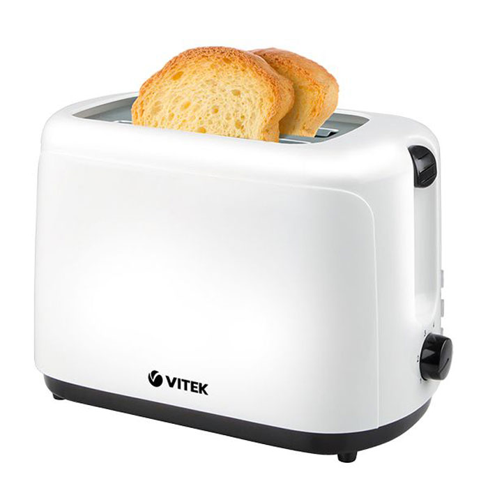 Vitek VT-1578(BW) тостерVT-1578(BW) Vitek VT-1578(BW) тостерVT-1578(BW)Вкуснейшие, ароматные, хрустящие тосты на завтрак - приятное начало нового дня! Однако для приготовления настоящих тостов стоит воспользоваться надежной и качественной техникой. В этом случае тостер Vitek VT-1578 BW превратится в вашего верного помощника. Стильный, компактный и легкий в управлении, он позволит в считанные минуты приготовить великолепный завтрак на двоих - ведь в нем предусмотрены два отсека для тостов. Для вашего комфорта в тостере предусмотрены 6 режимов поджаривания, благодаря которым вы подберете оптимальную степень прожарки хлеба. Также вы можете остановить процесс поджаривания в любой момент, просто нажав соответствующую кнопку. Благодаря функции разморозки и подогрева вы легко подогреете готовые тосты или поджарите ломтики замороженного хлеба. Важно, что корпус тостера выполнен из термостойкого не нагревающегося пластика, что обеспечит безопасную работу с устройством.