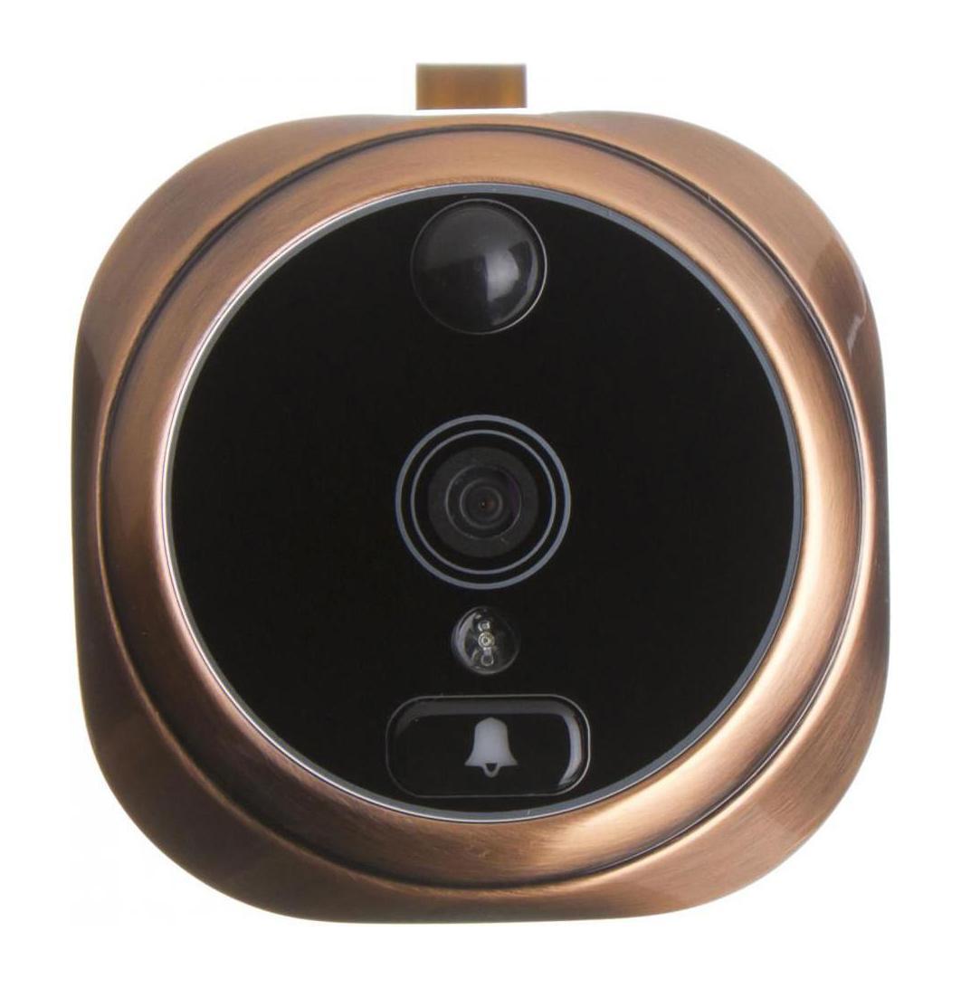 Falcon Eye FE-VE02, Bronze видеоглазокFE-VE02 Falcon Eye FE-VE02, Bronze видеоглазокFE-VE02Видеоглазок Falcon Eye FE-VE02 состоит изцифровой камеры, совмещенной со звонком и панелис ЖК экраном, которая крепится с внутренней стороны двери. Детектор движения и ИК подсветка позволяют вести запись происходящего даже в ночное время. Это позволяет хозяину знать, кто подходил к двери, совершал звонки в дверь даже в его отсутствие.