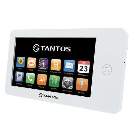 Tantos NEO, White монитор домофона00-00014414 Tantos NEO, White монитор домофона00-00014414Классический вариант монитора 7 дюймов. Ничего лишнего, идеальный вариант дляофиса или квартиры с пожилыми людьми. Видеодомофон позволяет осуществлять внутреннюю видеосвязь между абонентами жилого помещения. Предназначен для возможности дистанционного наблюдения пространства перед входной дверью и организации двухсторонней аудио связи с посетителем. К монитору подключаются все самые распространенные вызывные панели отечественных и зарубежных производителей. Соединение с панелями 4-х проводное. Так же возможно подключение дополнительного оборудования: видеокамеры, вызывные панели или мониторы.