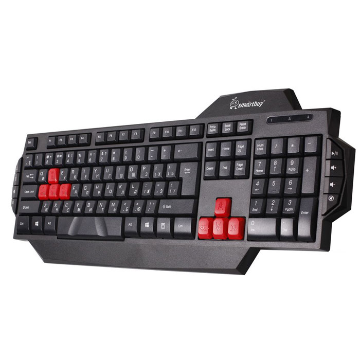 Smartbuy SBK-201GU-K, Black клавиатура игроваяSBK-201GU-K Smartbuy SBK-201GU-K, Black клавиатура игроваяSBK-201GU-KКлавиатура SmartBuy SBK-201GU-K имеет привычное проводное подключение к ПК через USB-порт и не требует установки драйверов. Дополнительные кнопки обеспечивают быстрый доступ к мультимедиа и интернет-приложениям.