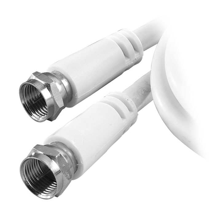 Vivanco кабель для спутниковой антенны, F/F, White, 10 м44073 Vivanco кабель для спутниковой антенны, F/F, White, 10 м44073Кабель для подключения спутниковой антенны с коннектором F-plug и двойным экранированием.