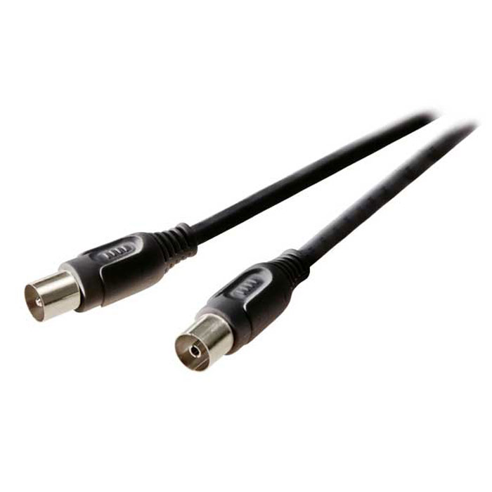 Vivanco кабель антенный 10 м, Black43026 Vivanco кабель антенный 10 м, Black43026Антенный коаксиальный кабель Vivanco с двойным экранированием предназначен для подключения различного телевизионного оборудования, обладающего соответствующим разъемом.