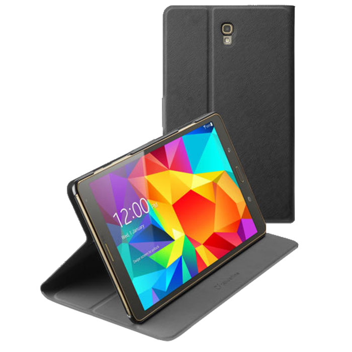 Cellular Line Folio чехол для Galaxy Tab S 8,4 (21920)FOLIOGTABS84K Cellular Line Folio чехол для Galaxy Tab S 8,4 (21920)FOLIOGTABS84KЧехол Cellular Line Folio для Galaxy Tab S 8,4 позволяет сохранить устройство в идеальном состоянии. Надежно удерживая технику, обложка защищает корпус и дисплей от появления царапин, налипания пыли. Имеет свободный доступ ко всем разъемам устройства.